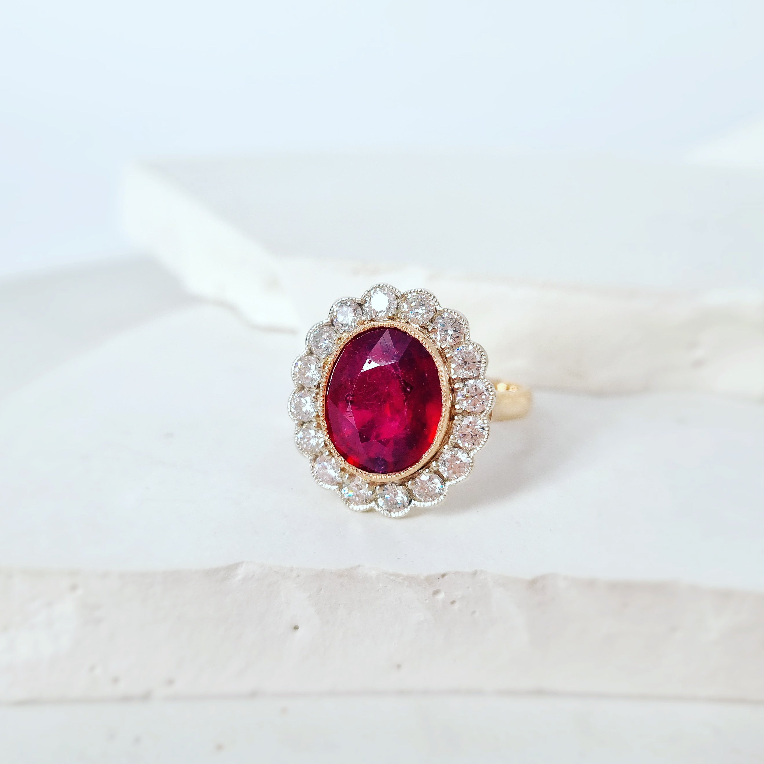 A cluster ring fit for a Royal, and it looks AMAZING on my wonderful client!