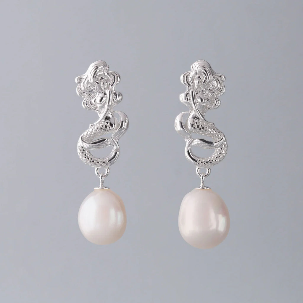 Mermaid Pearl Drop Earrings