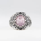 Flower Garden Ring in Rose Quartz