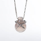 Venom Pendant with Misty Agate in Sterling Silver