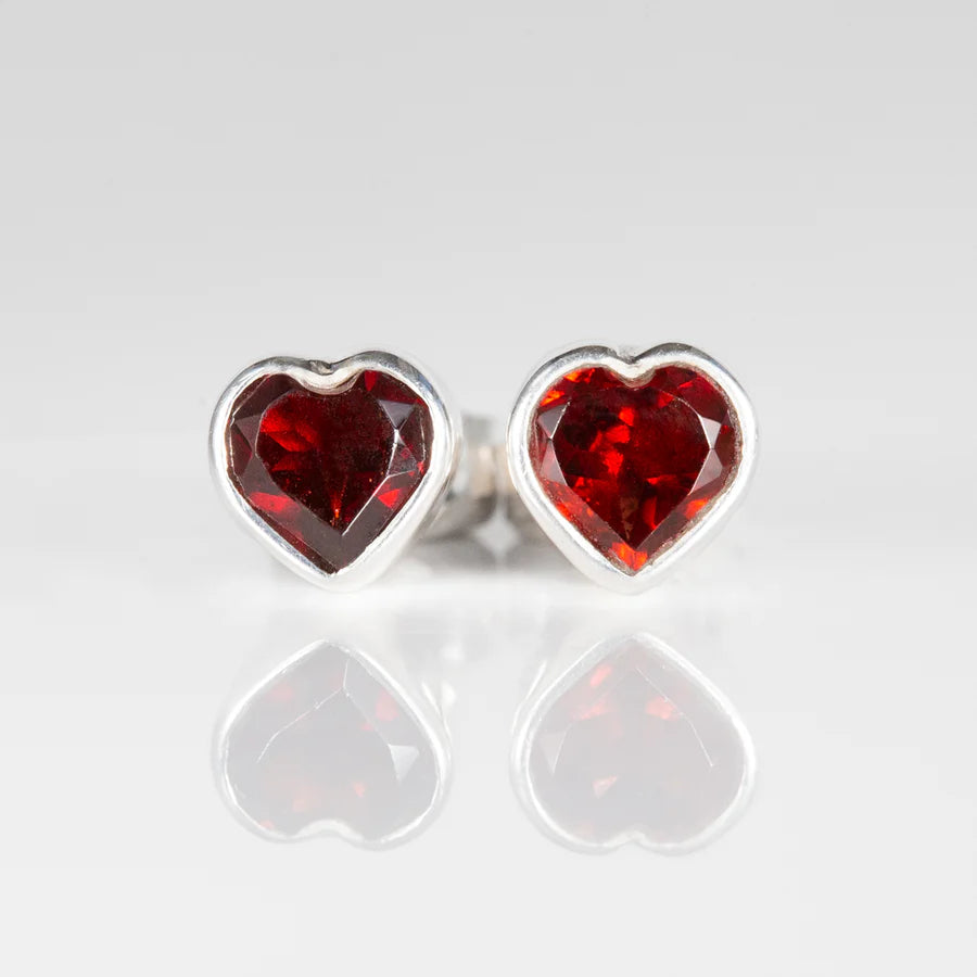 Crimson Crush Garnet Studs