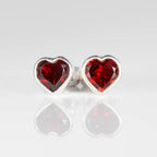 Crimson Crush Garnet Studs
