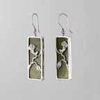 Pounamu Calypso earrings in Sterling Silver