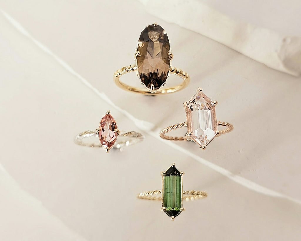 The White Tourmaline Elegance Ring