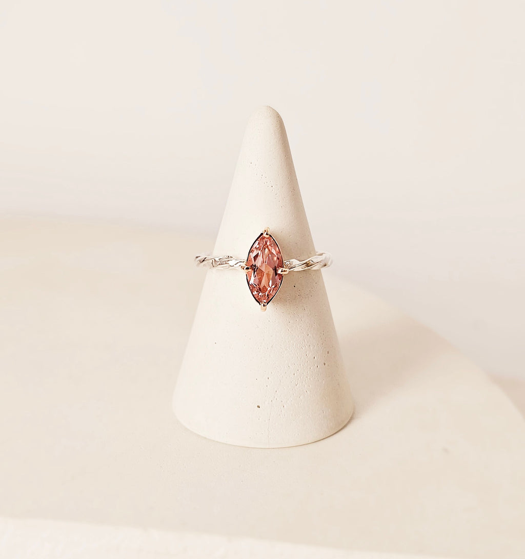 Embrace Elegance: The Pink Tourmaline Whisper Ring