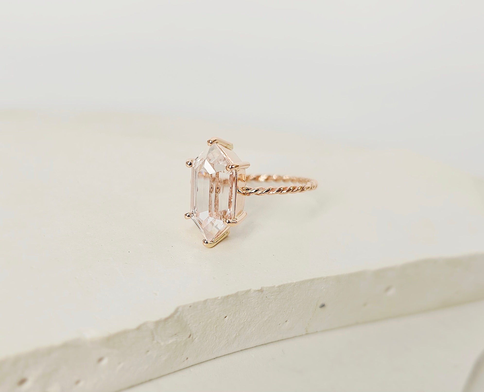 The White Tourmaline Elegance Ring