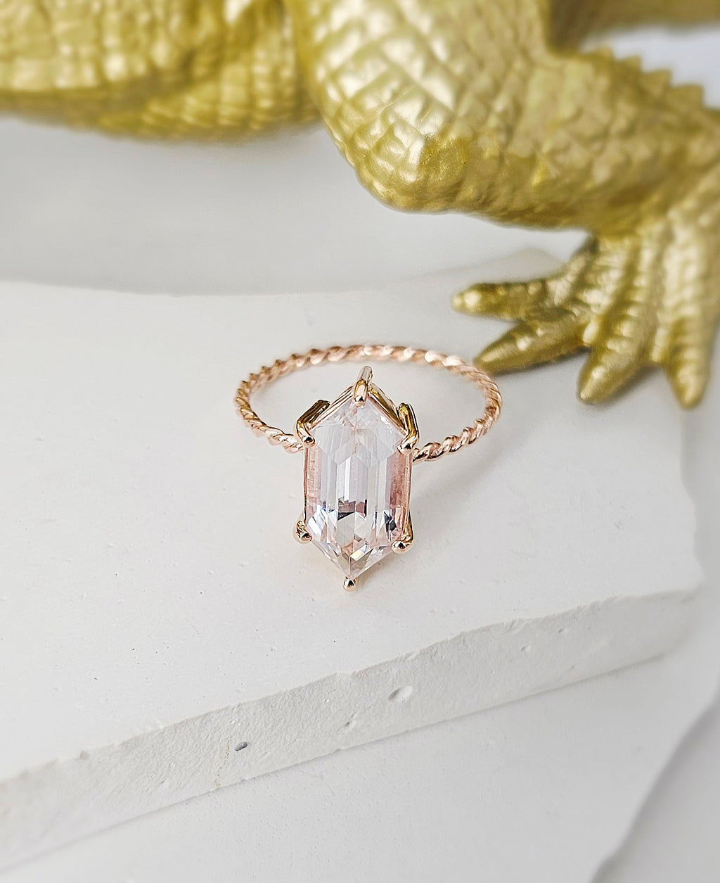 The White Tourmaline Elegance Ring