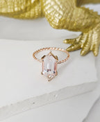 The White Tourmaline Elegance Ring