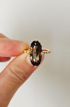 Alure In Every Detail: Smokey Quartz Ring