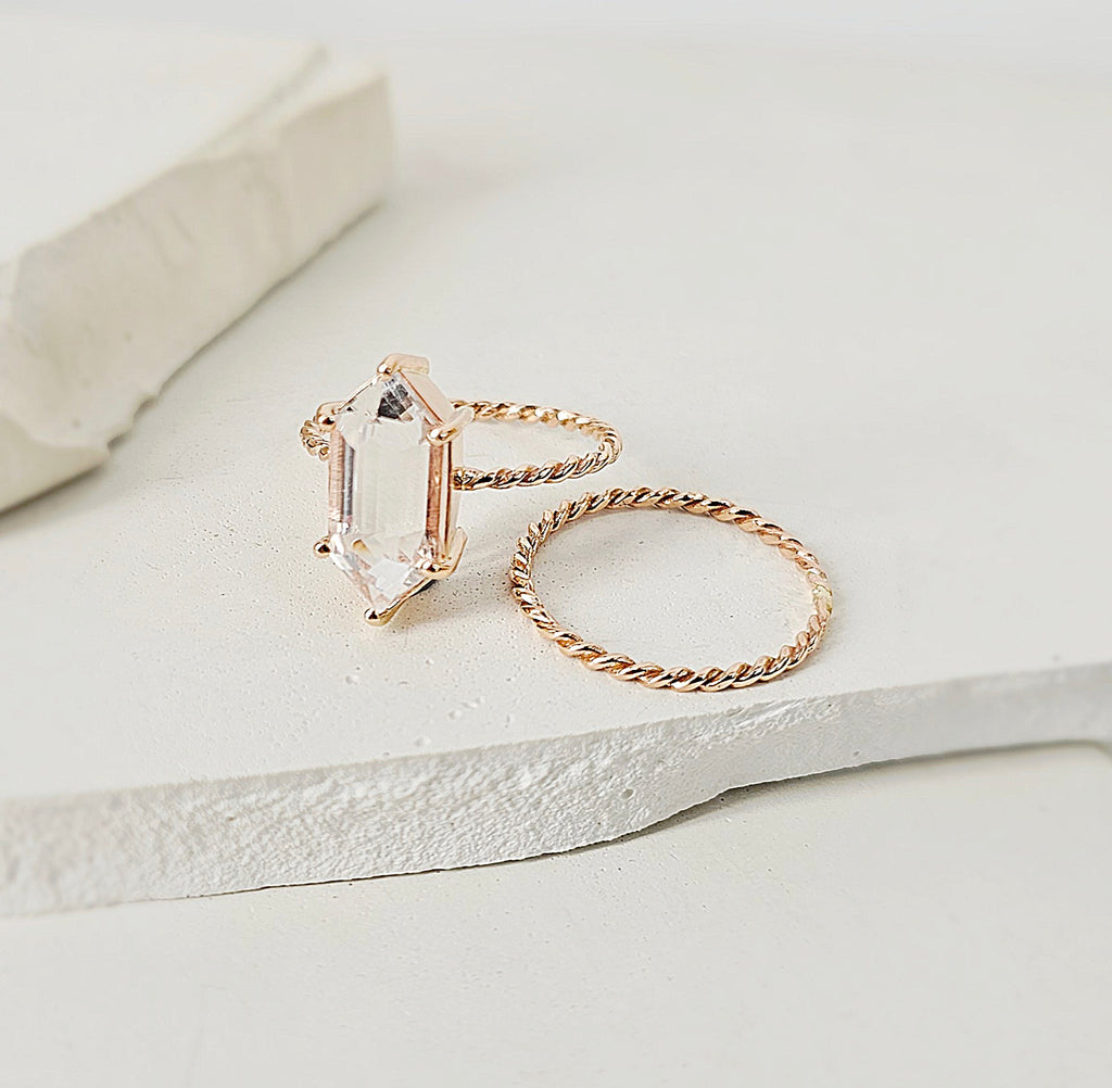 Discover Your Signature Stack: Twist of Gold Ring In 9ct Red