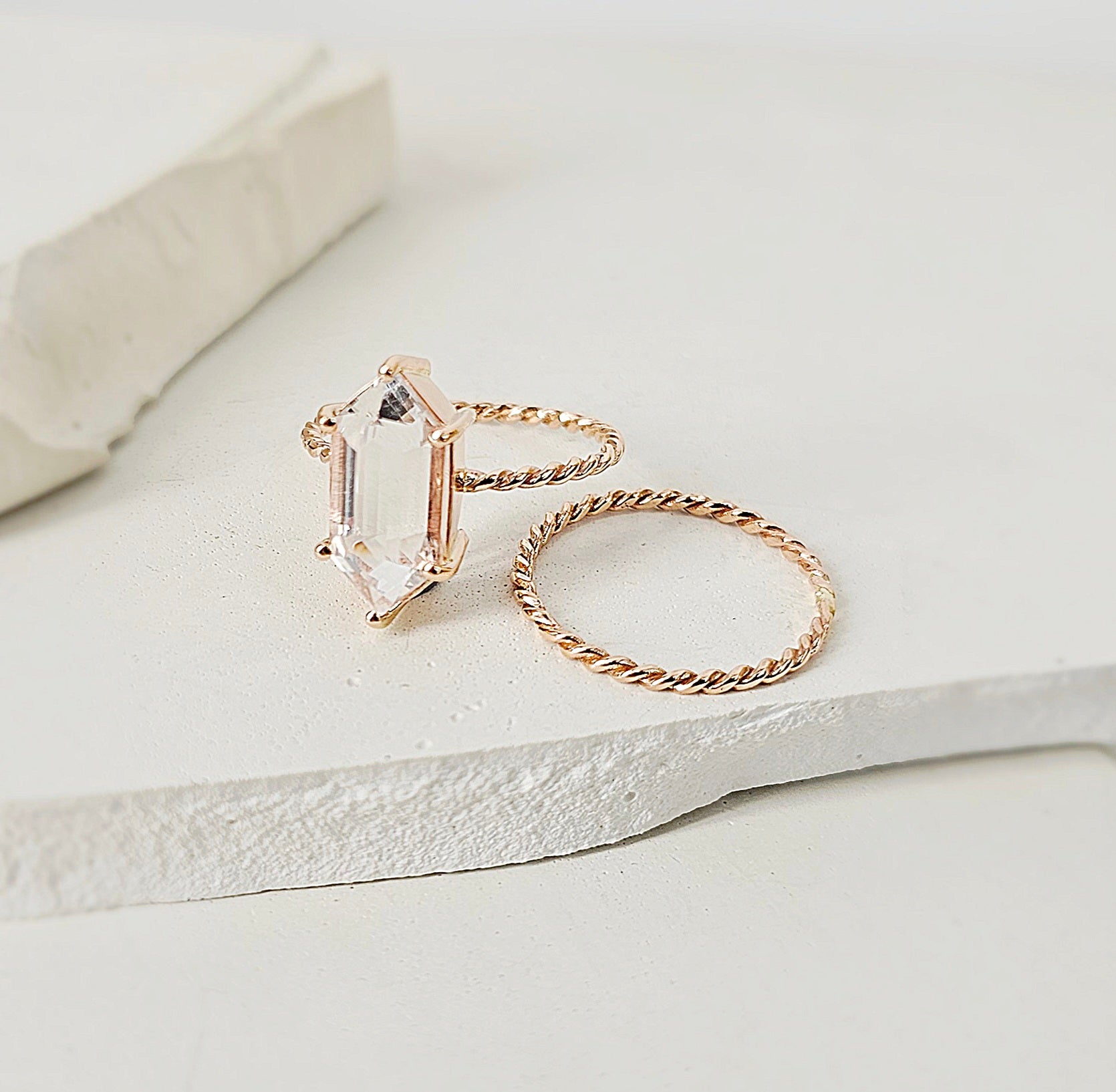 Discover Your Signature Stack: Twist of Gold Ring In 9ct Red