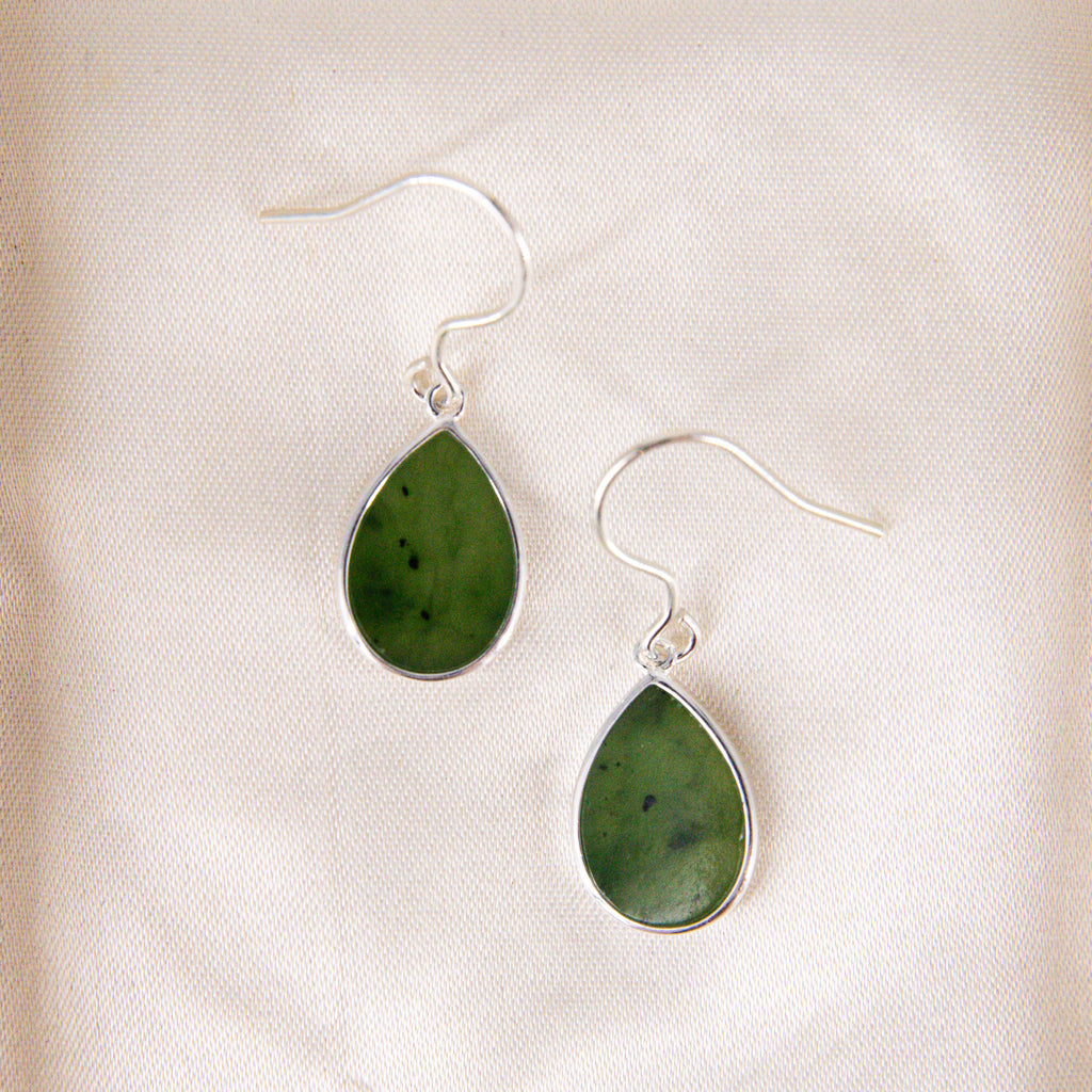 Pounamu Teardrop Earrings