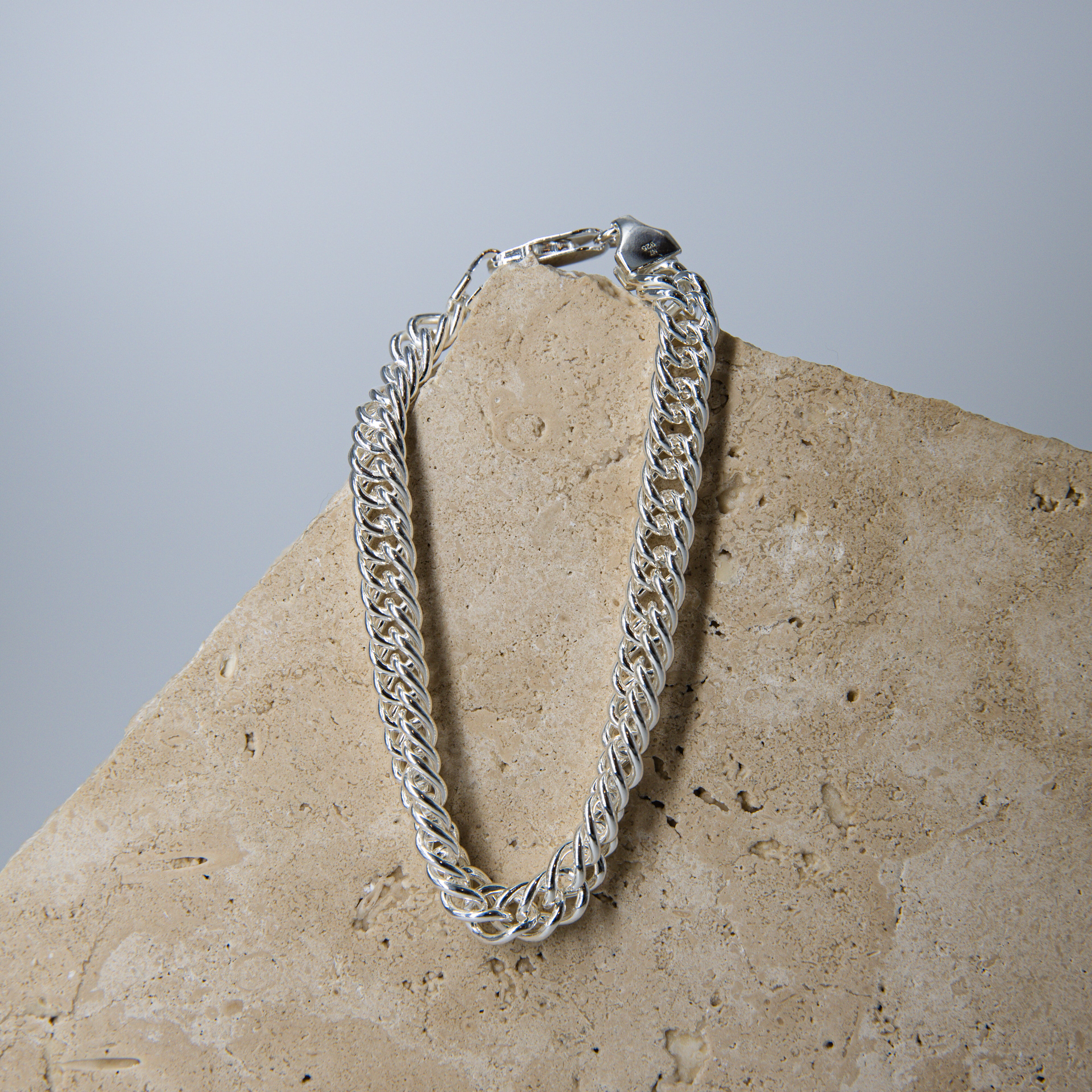 STG Double Curb Chain Bracelet
