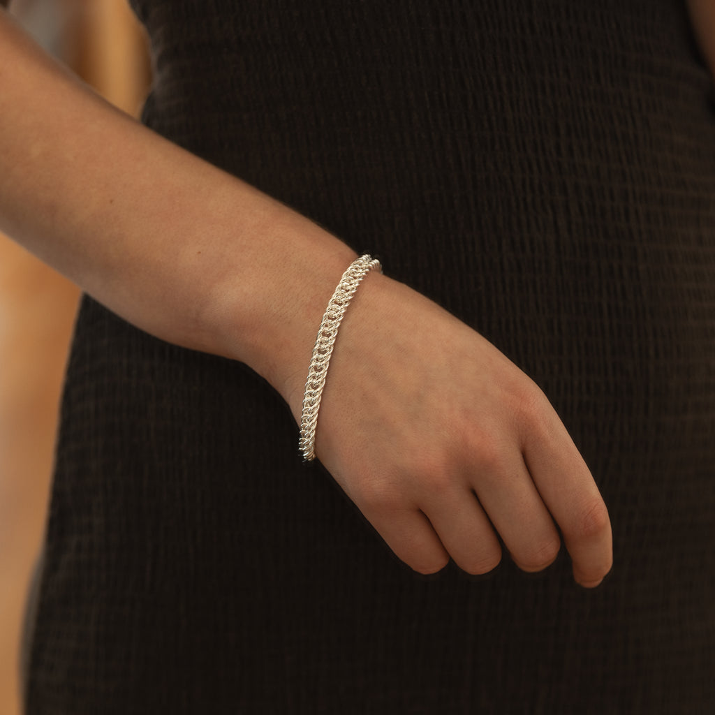 STG Double Curb Chain Bracelet