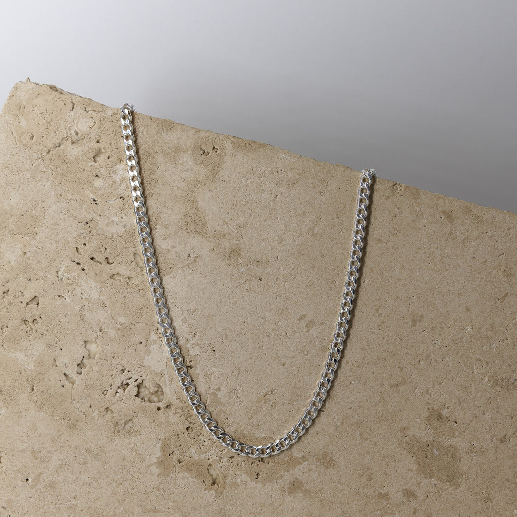 Bevel Dia Cut Curb Neck Chain