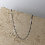 Bevel Dia Cut Curb Neck Chain