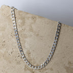 Flat Bevelled Diamond Cut Curb Chain