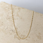9ct Diamond Cut Paperclip Chain