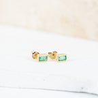 Emerald Stud Earrings