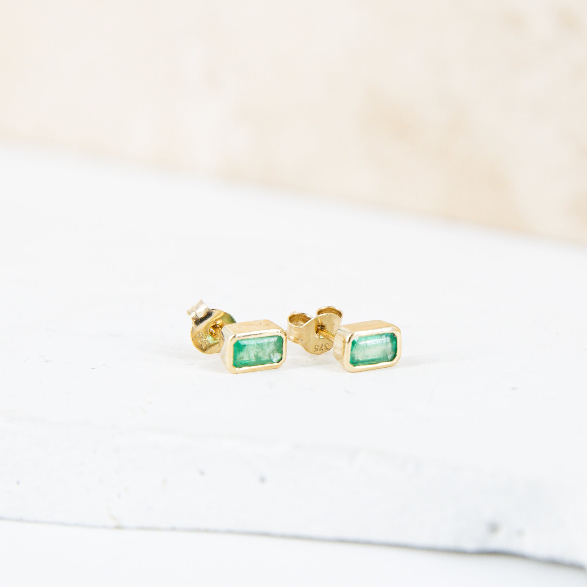 Emerald Stud Earrings