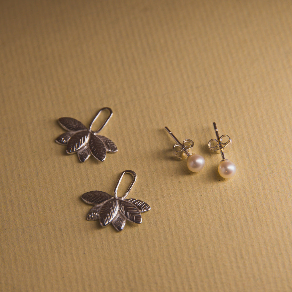 Botanical Pearl Studs