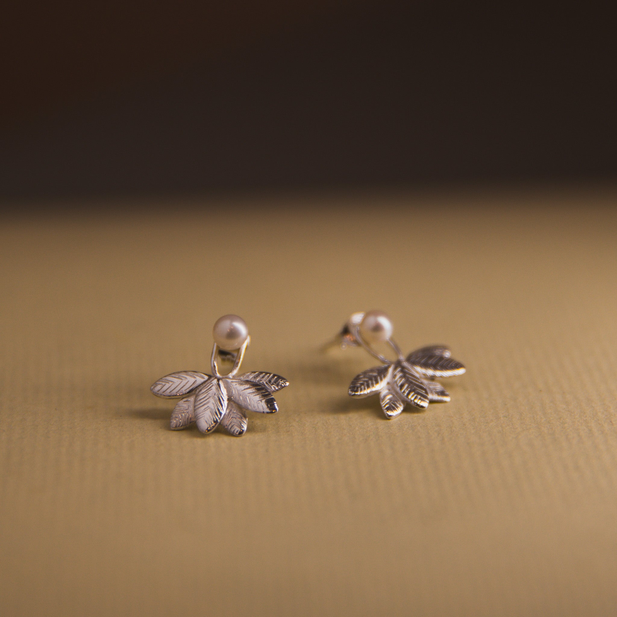 Botanical Pearl Studs