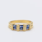 9ct Yellow Gold Sapphire Ring
