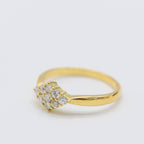 9ct Yellow  Gold Diamond Ring
