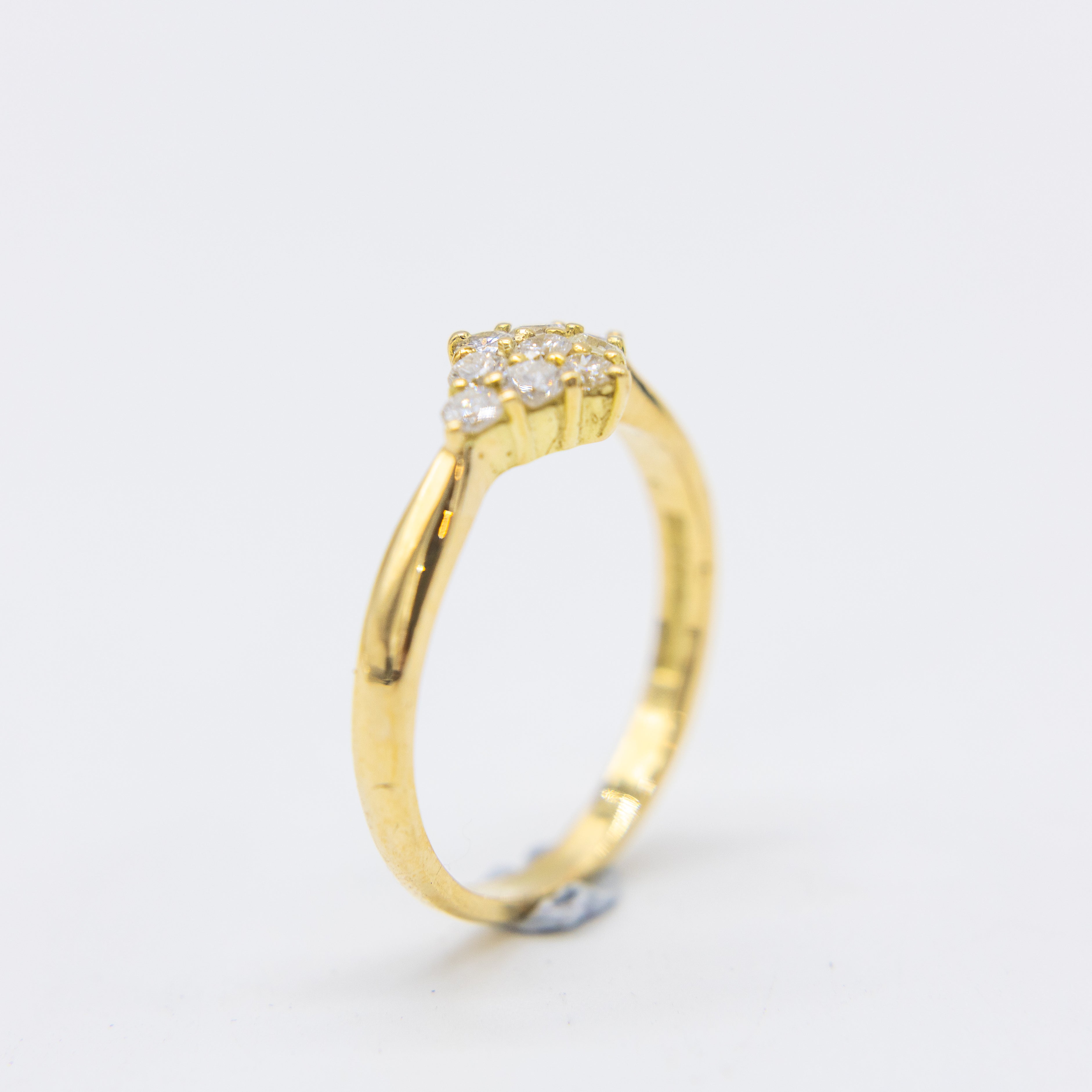 9ct Yellow  Gold Diamond Ring