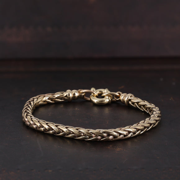 9ct Yellow Gold Norfolk Pine Bracelet