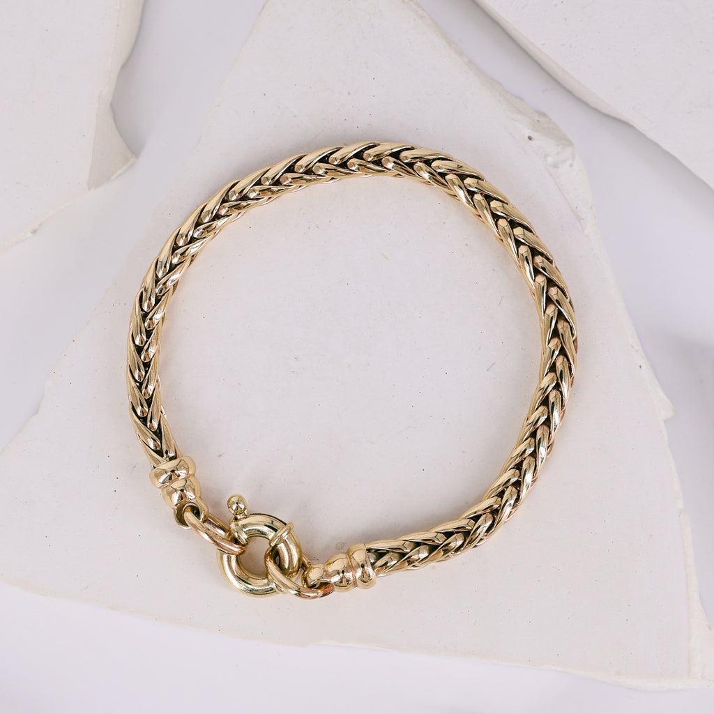 9ct Yellow Gold Norfolk Pine Bracelet