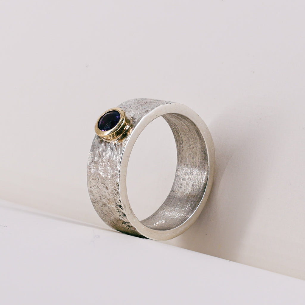 Amethyst 9ct Yellow Gold Mount Ring