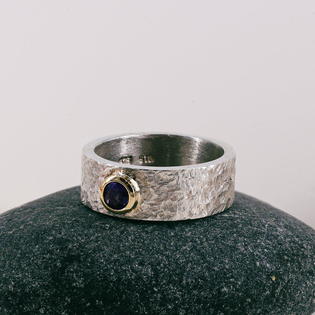Amethyst 9ct Yellow Gold Mount Ring