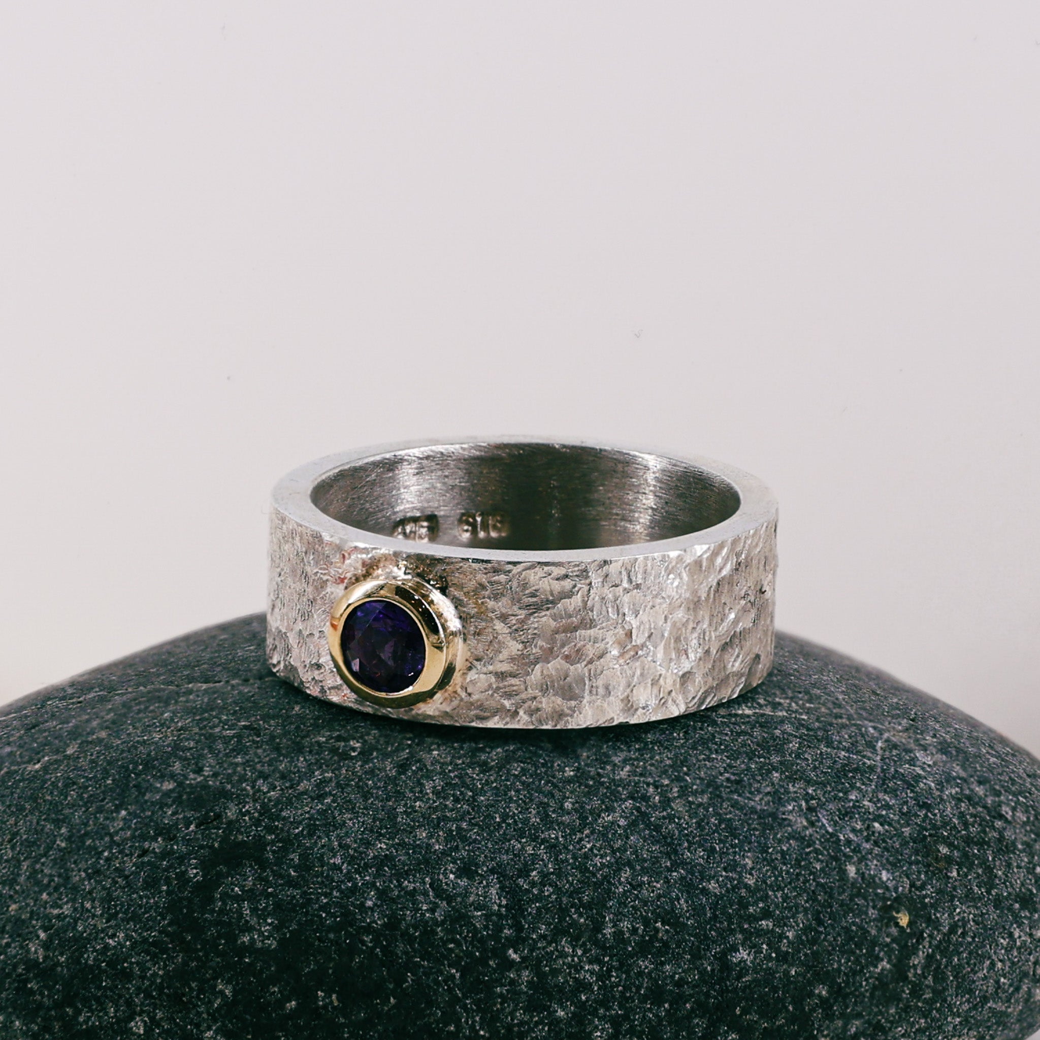 Amethyst 9ct Yellow Gold Mount Ring