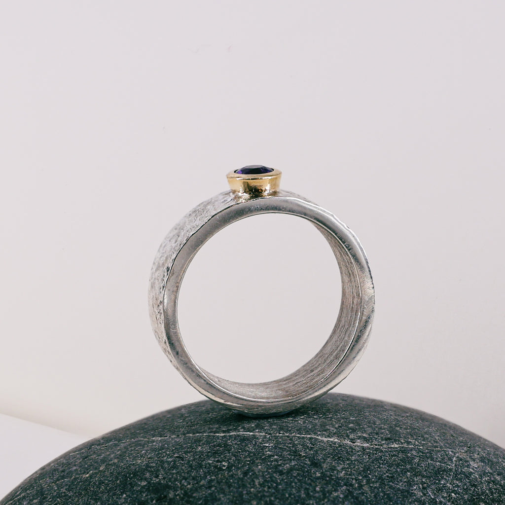 Amethyst 9ct Yellow Gold Mount Ring