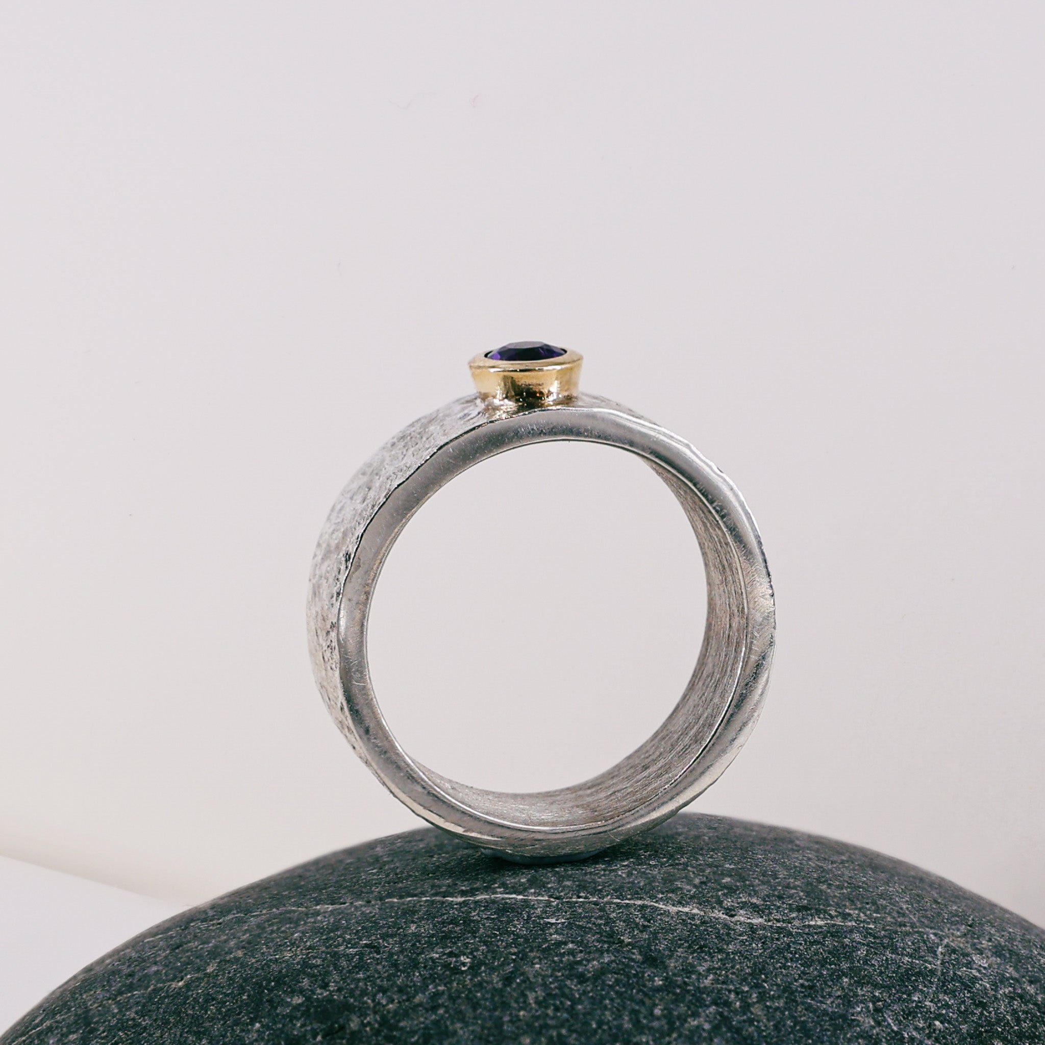 Amethyst 9ct Yellow Gold Mount Ring