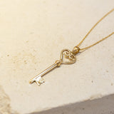 9ct Yellow Gold Key Pendant