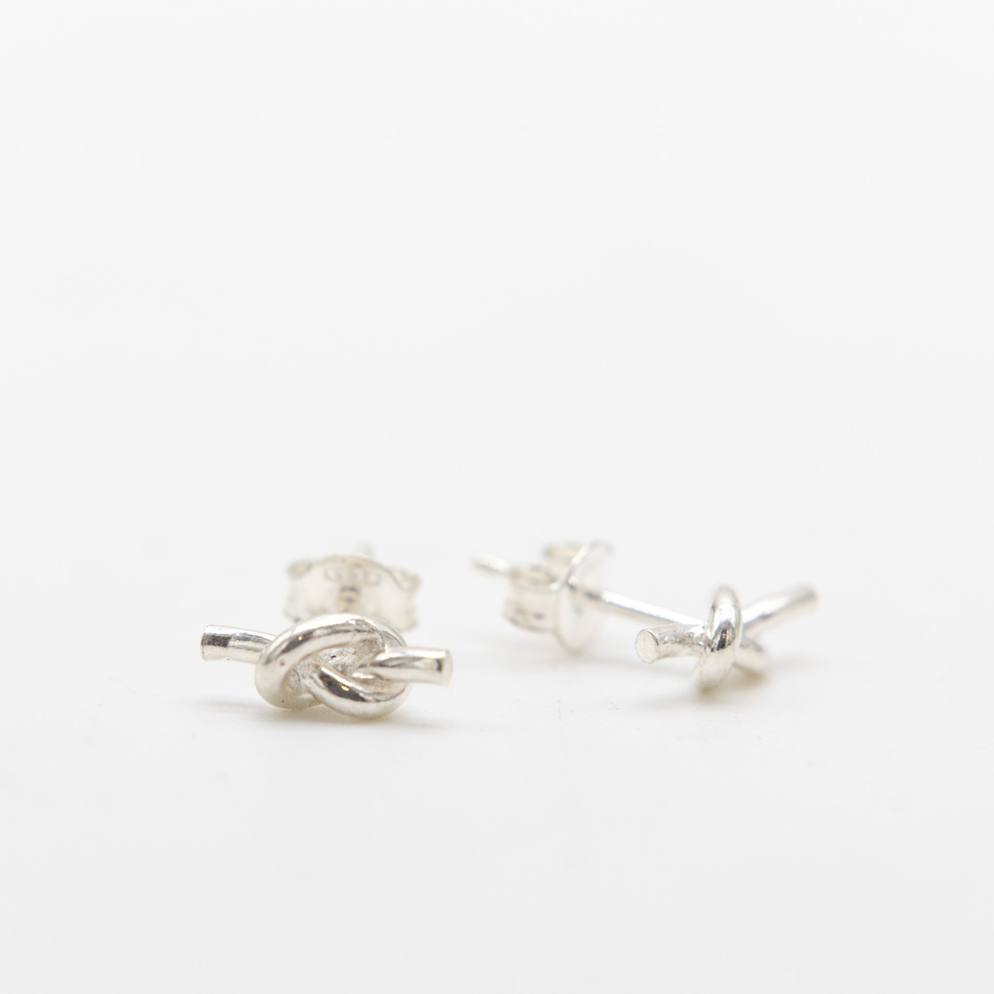 Silver Knot Studs