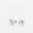 Silver Star Stud Earrings