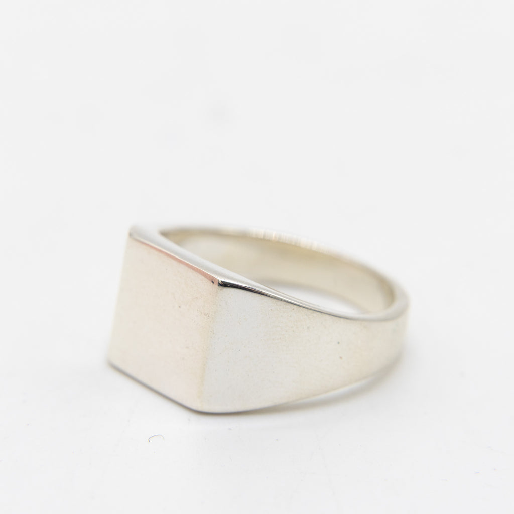 Large Silver Signet Ring