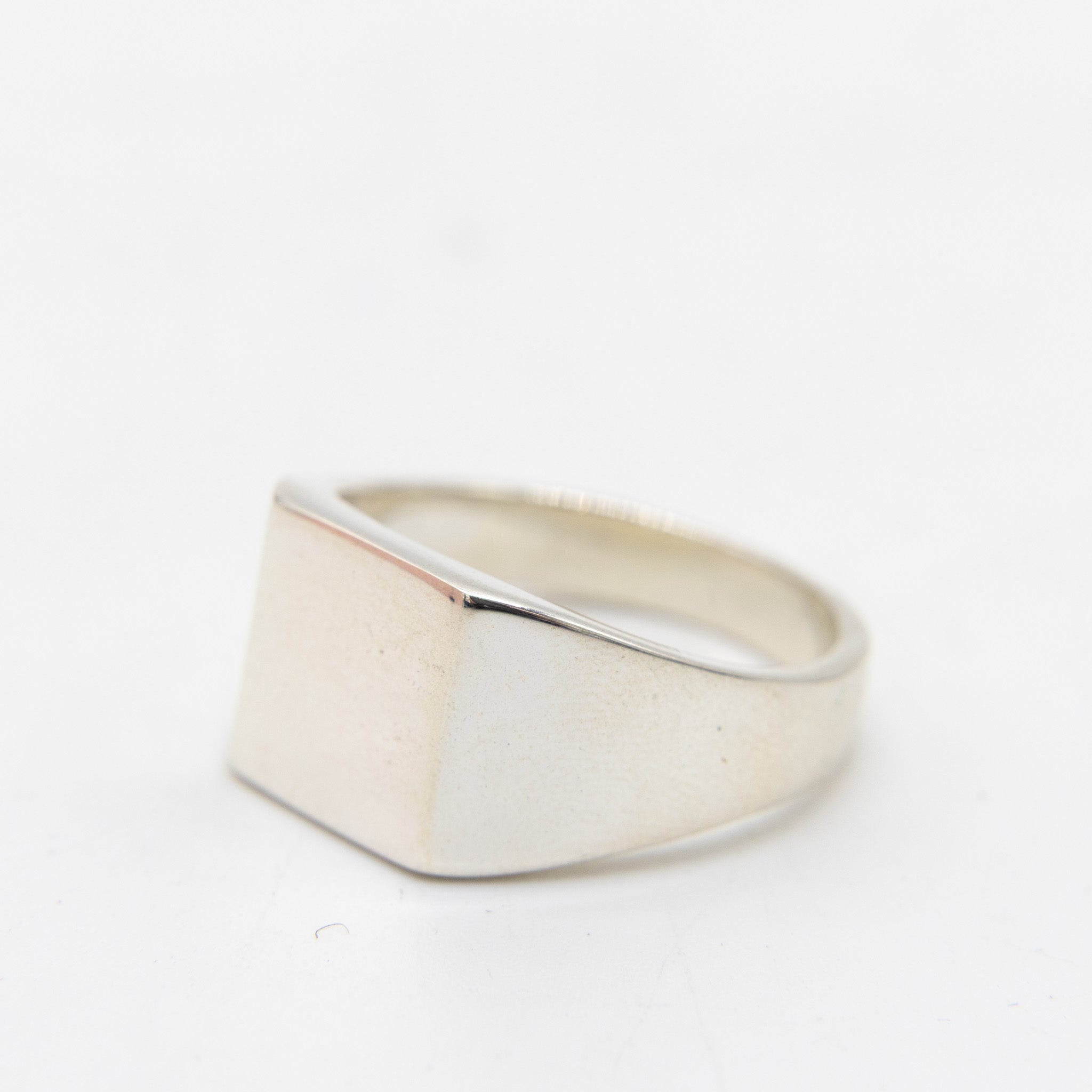 Large Silver Signet Ring