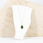 Silver Teardrop Pounamu Necklace