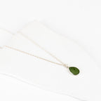 Silver Teardrop Pounamu Necklace