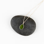 Silver Teardrop Pounamu Necklace