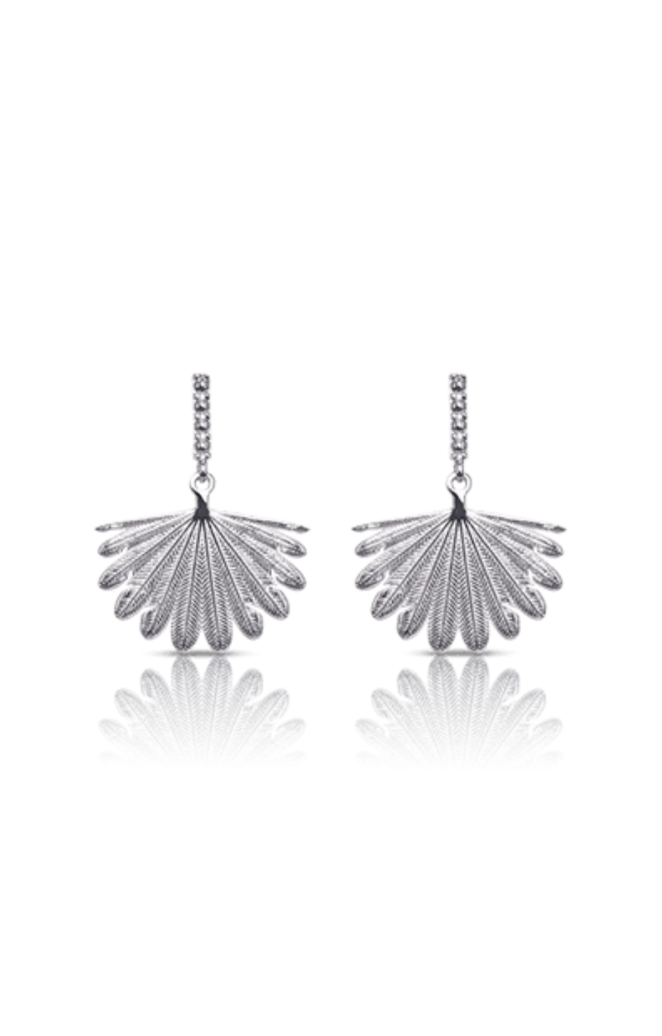 Fan Tail Midi Earrings