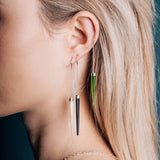 Black Buffalo Horn Slipstream Earrings