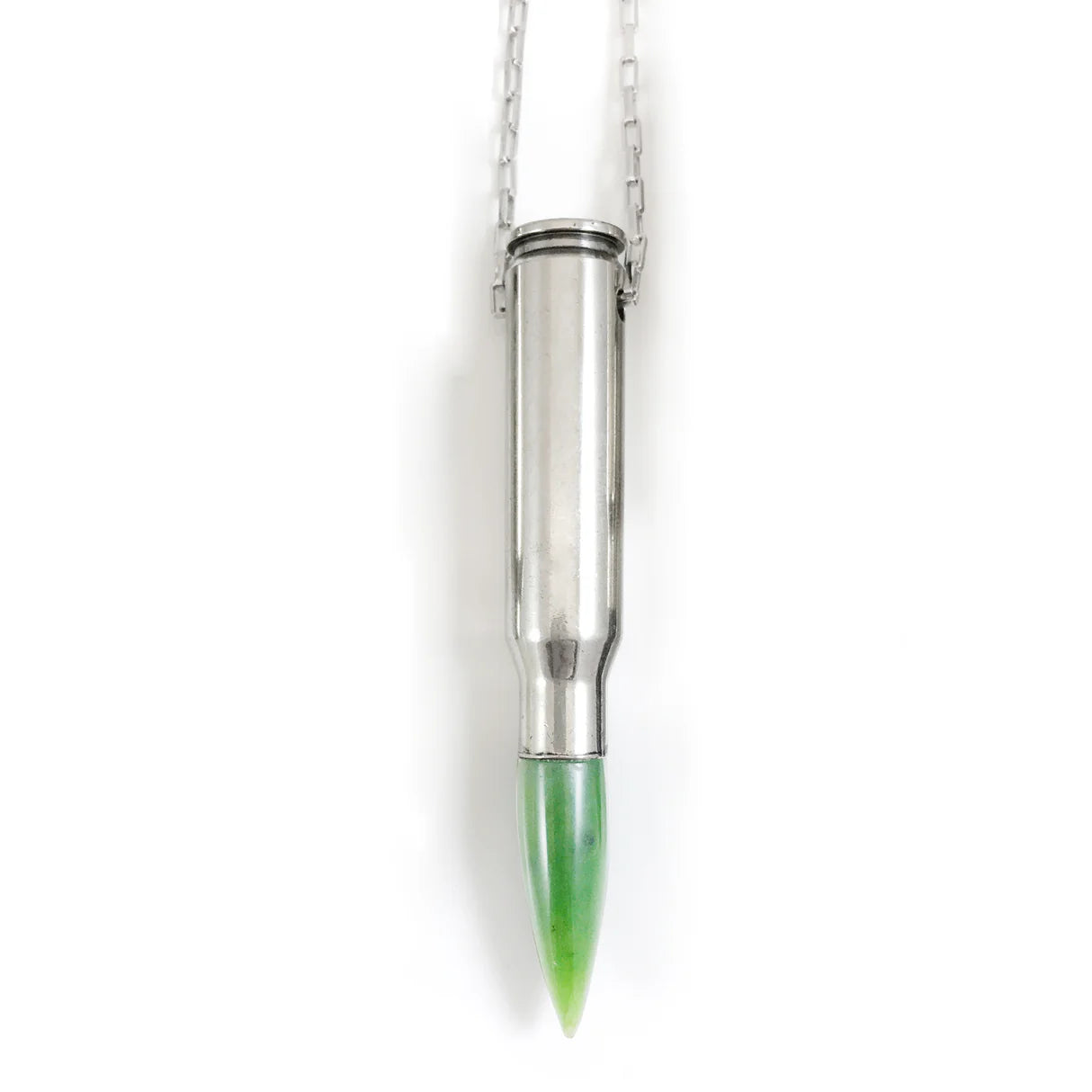 Greenstone Bullet pendant