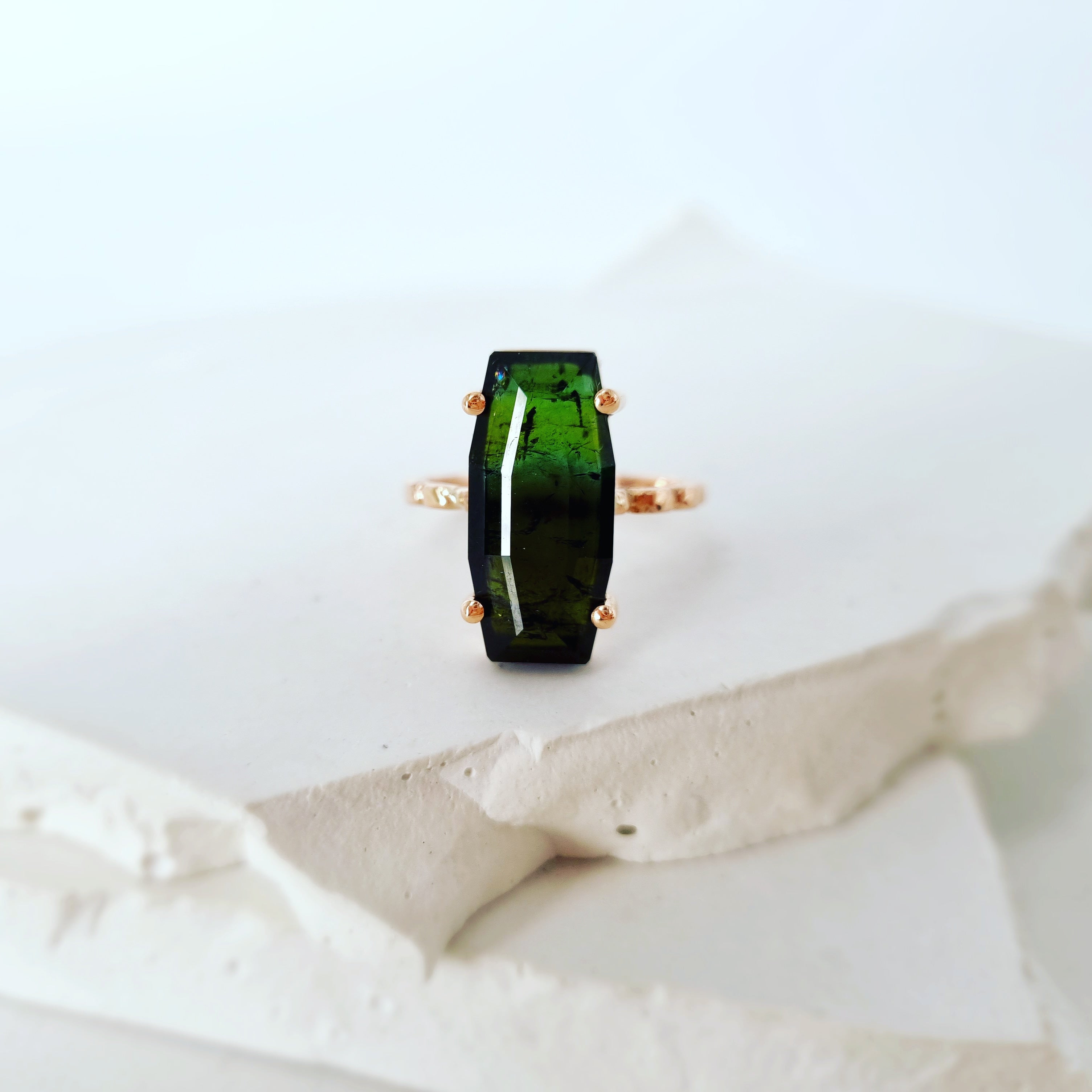 The Leading Lady: Moss Green Tourmaline Ring