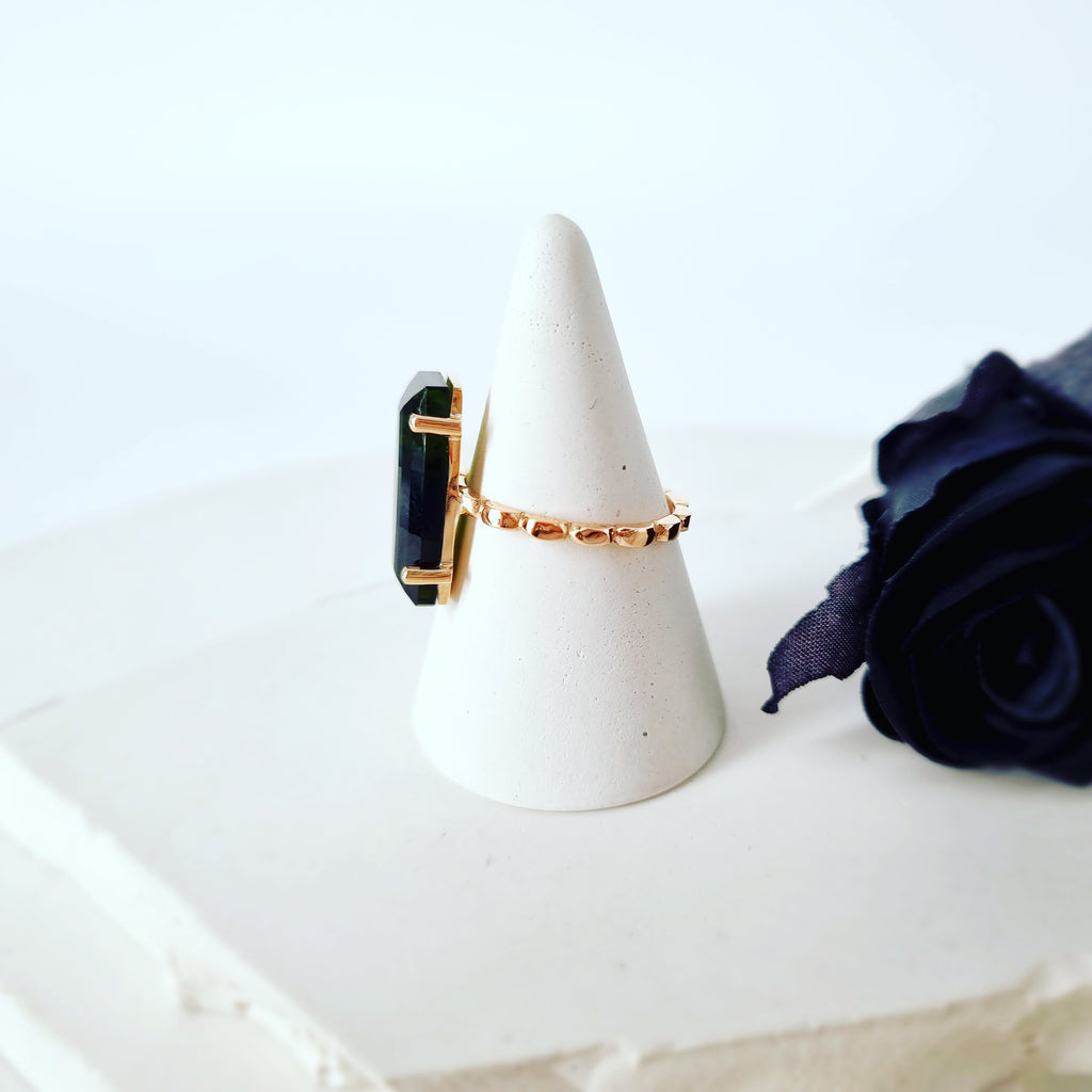 The Leading Lady: Moss Green Tourmaline Ring