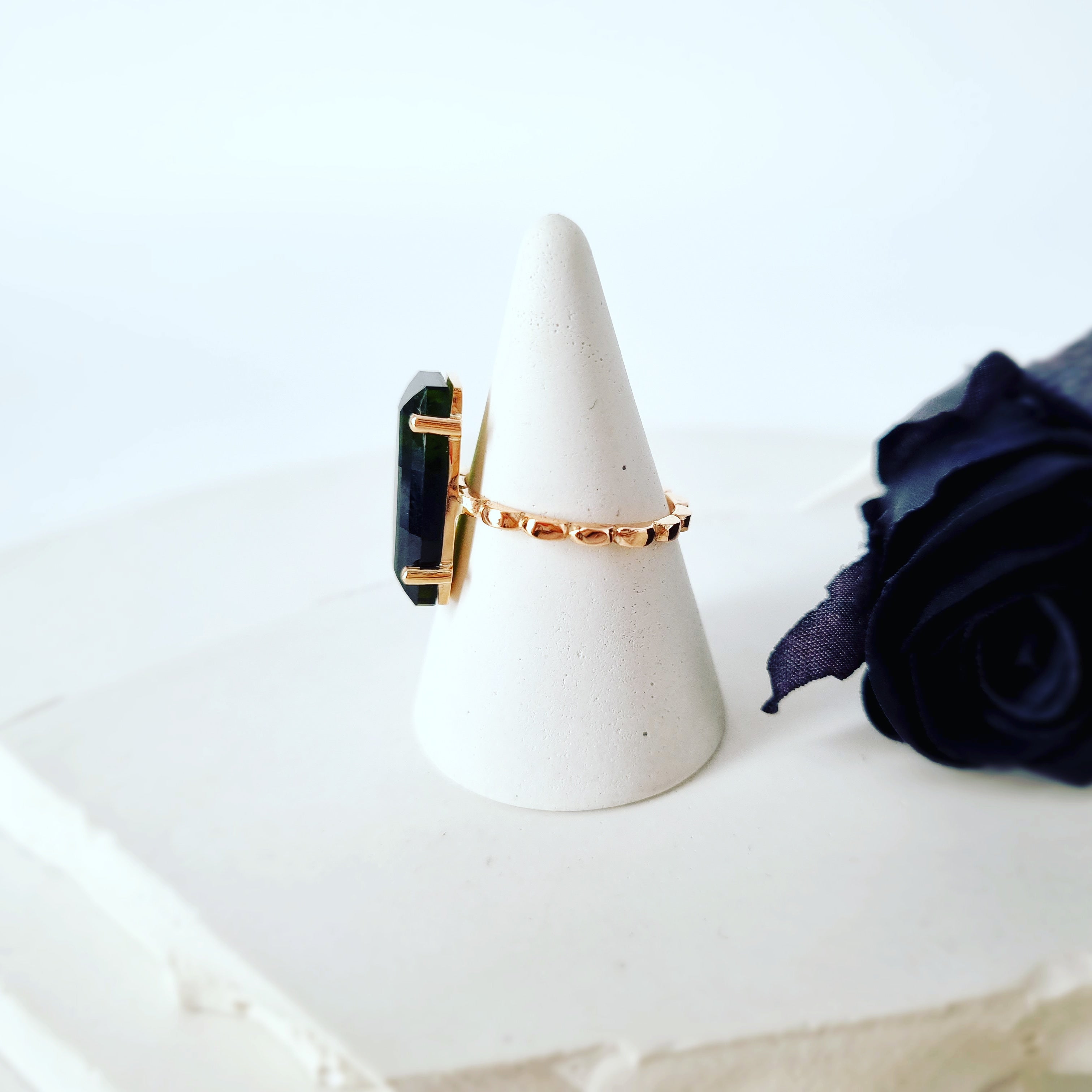 The Leading Lady: Moss Green Tourmaline Ring